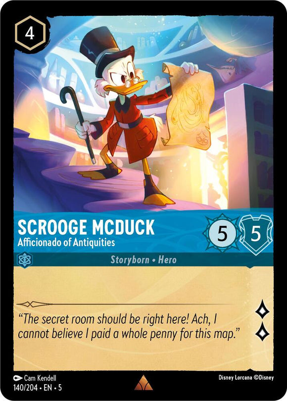 Scrooge McDuck - Afficionado of Antiquities (Rare) - 140/204
