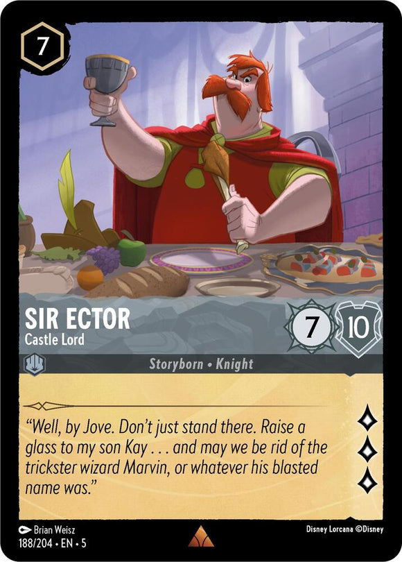Sir Ector - Castle Lord (Rare) - 188/204