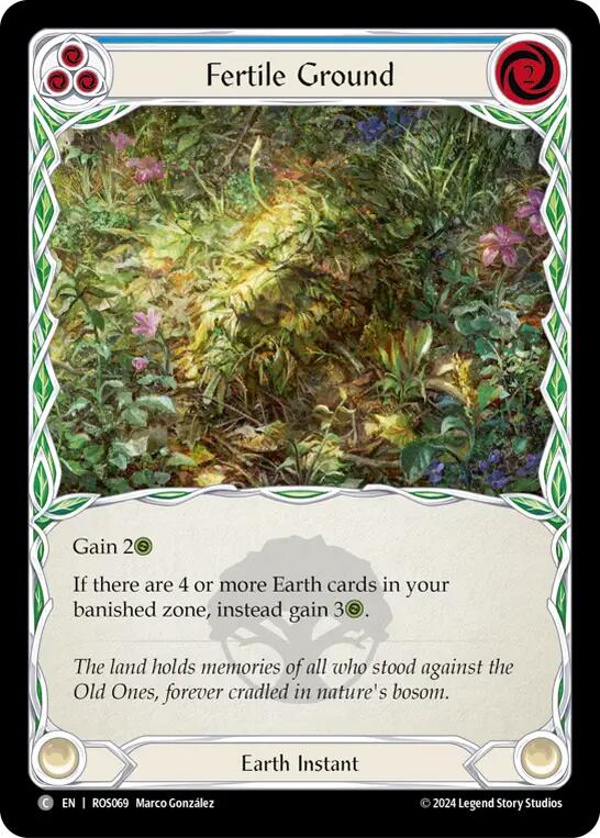 Fertile Ground (Blue) - ROS069 - Rainbow Foil