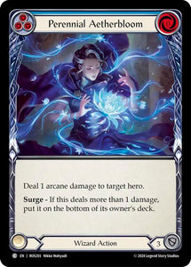 Perennial Aetherbloom (Blue) - ROS203 - Rainbow Foil