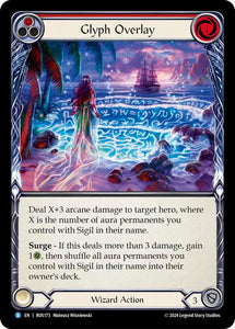 Glyph Overlay (Red) - ROS173 - Rainbow Foil