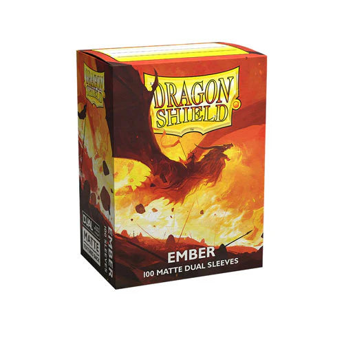 Dragon Shield: Standard Size - Dual Matte Sleeves - Ember (Orange) (100) (Sealed)