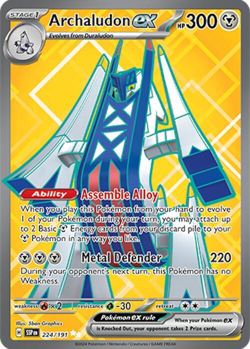 Archaludon ex (Full Art Ultra Rare) - 224/191