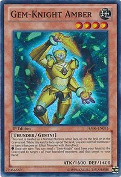 Gem-Knight Amber (Super Rare) - HA06-EN033