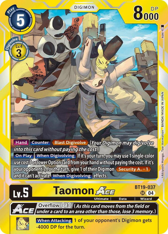 Taomon ACE (Super Rare) - BT19-037