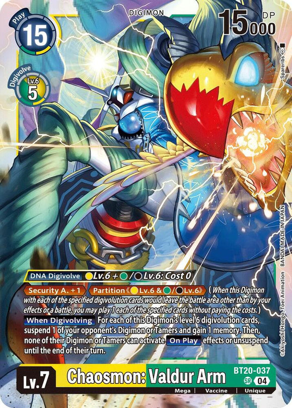 Chaosmon: Valdur Arm (Super Rare) - BT20-037