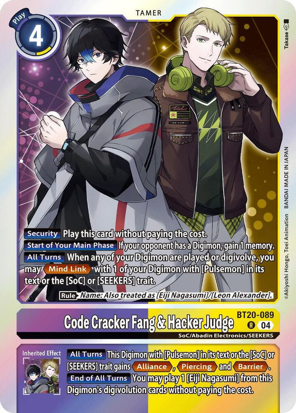 Code Cracker Fang & Hacker Judge (Rare) - BT20-089