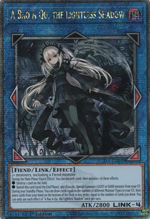 A Bao A Qu, The Lightless Shadow (Quarter Century Secret Rare) - SUDA-EN049