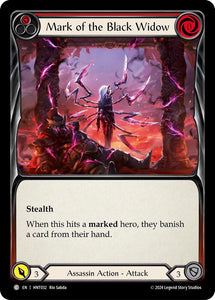 Mark of the Black Widow (Red) - HNT032 - Rainbow Foil