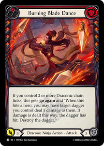 Burning Blade Dance (Red) - HNT064 - Rainbow Foil