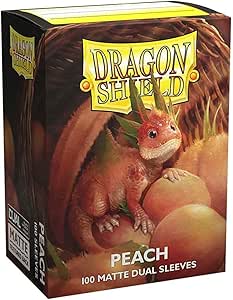 Dragon Shield: Standard Size - Dual Matte Sleeves - Peach (Pink) (100) (Sealed)