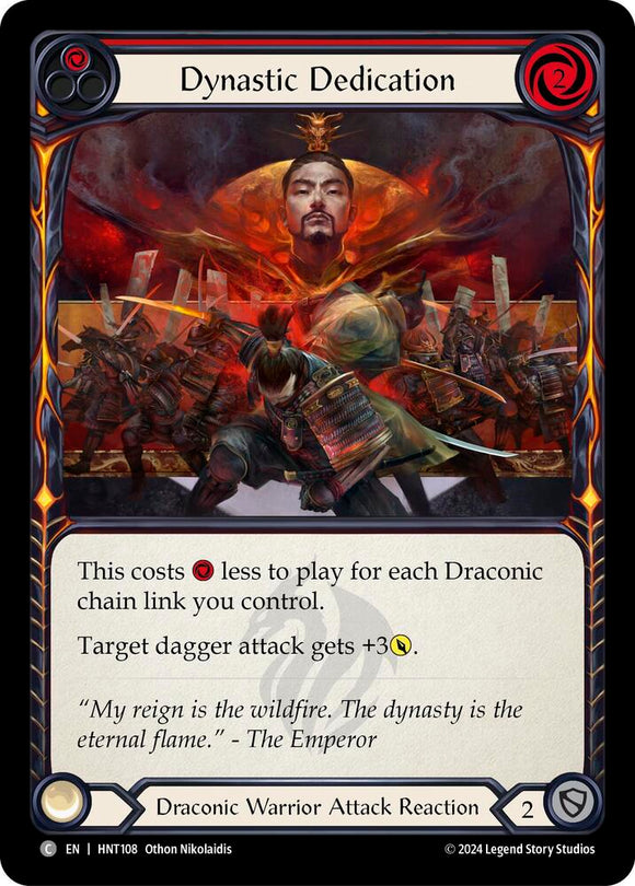 Dynastic Dedication (Red) - HNT108 - Rainbow Foil