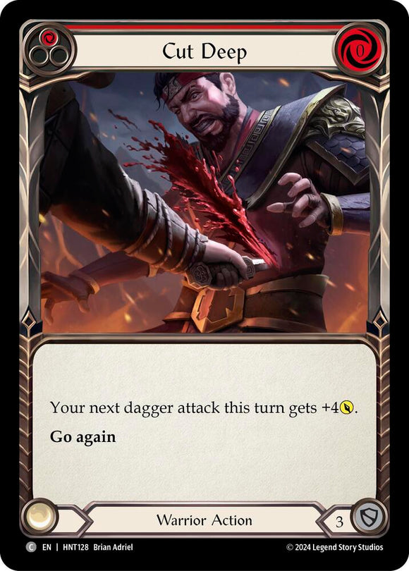 Cut Deep (Red) - HNT128 - Rainbow Foil