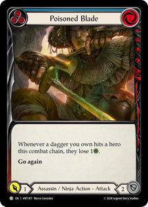 Poisoned Blade (Blue) - HNT187 - Rainbow Foil