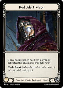 Red Alert Visor (Common) - HNT192 - Cold Foil