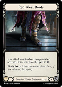 Red Alert Boots (Common) - HNT195 - Cold Foil