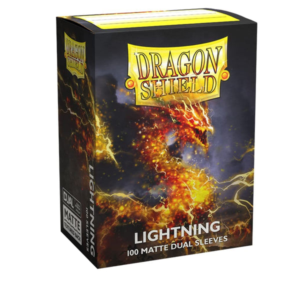 Dragon Shield: Standard Size - Dual Matte Sleeves - Lightning (100) (Sealed)