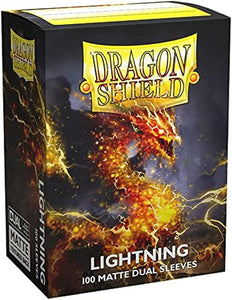 AT-15047 - Dragon Shield: Standard Size - Dual Matte Sleeves - Lightning (100) (Sealed)