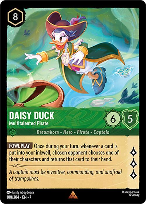 Daisy Duck - Multitalented Pirate (Foil Rare) - 108/204