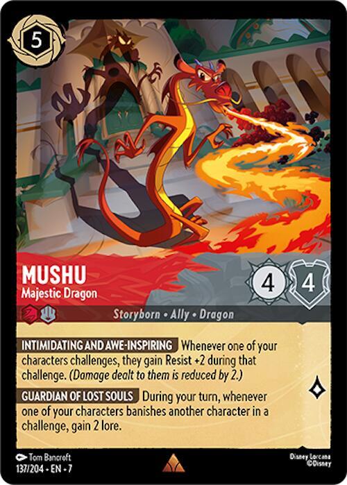 Mushu - Majestic Dragon (Rare) - 137/204