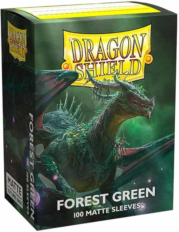 Dragon Shield: Sleeves - Matte: Forest Green (100) (Sealed)