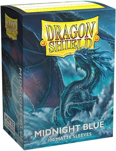 Dragon Shield: Sleeves - Matte: Midnight Blue (100) (Sealed)