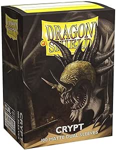 Dragon Shield: Standard Size - Dual Matte Sleeves - Crypt (Grey) (100) (Sealed)