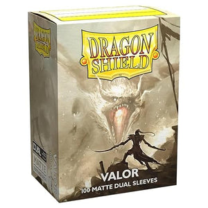 Dragon Shield: Standard Size - Dual Matte Sleeves - Valor (Ivory) (100) (Sealed)