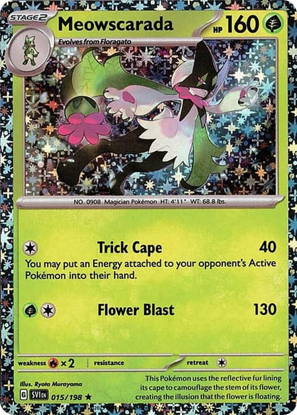 Meowscarada (Sparkle Holo Rare) - 015/198