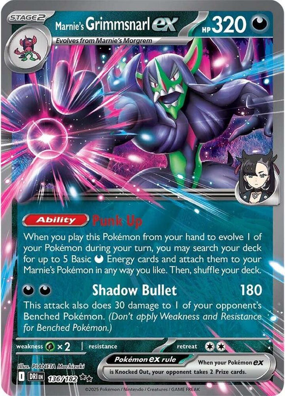 Marnie's Grimmsnarl ex (Double Rare) - 136/182