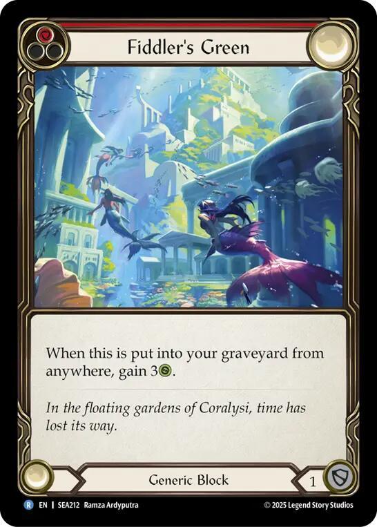 Fiddler's Green (Red) - SEA212 - Rainbow Foil