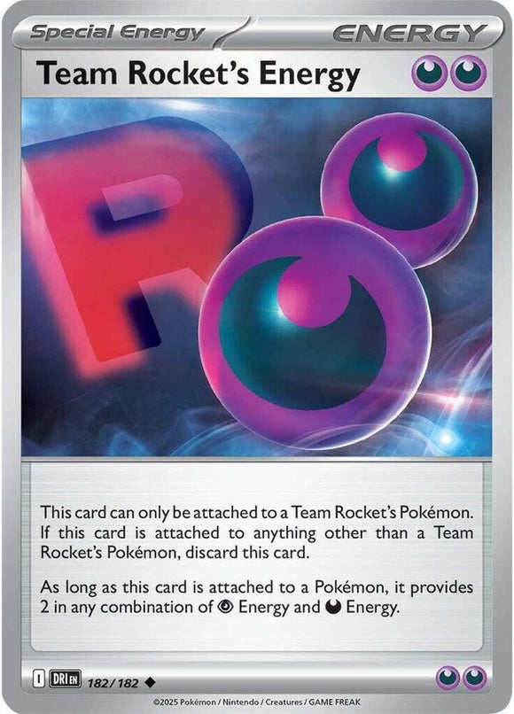 Team Rocket's Energy (Uncommon) - 182/182