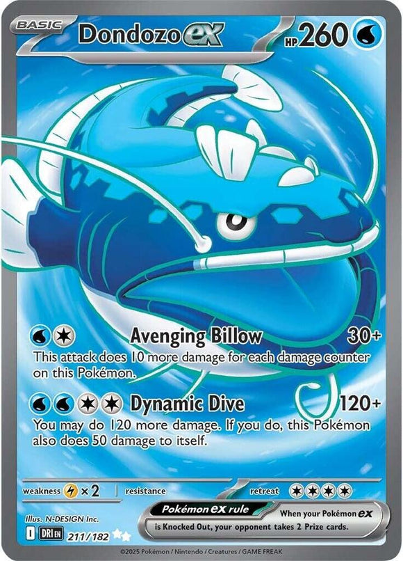 Dondozo ex (Full Art Ultra Rare) - 211/182