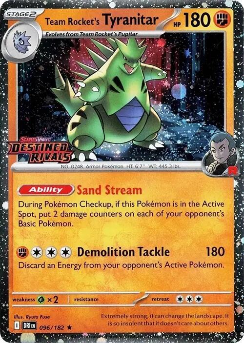 Team Rocket's Tyranitar (Pre-Release Stamped Promo) - 096/182