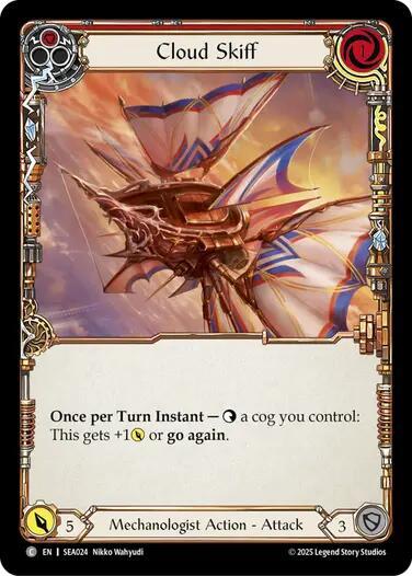 Cloud Skiff (Red) - SEA024 - Rainbow Foil