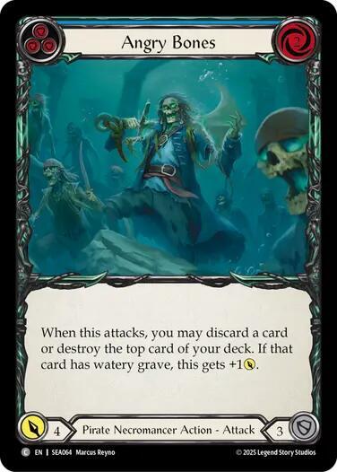 Angry Bones (Blue) - SEA064 - Rainbow Foil