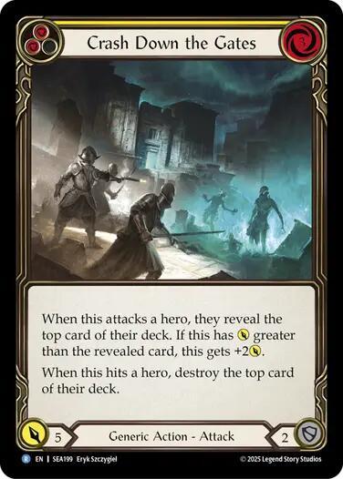 Crash Down the Gates (Yellow) - SEA199