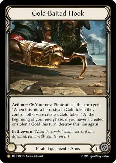 Gold-Baited Hook (Legendary) (Treasure) - SEA125 - Cold Foil
