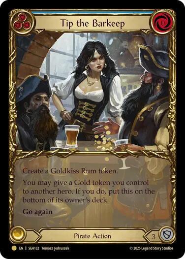 Tip the Barkeep (Majestic) (Treasure) - SEA132 - Cold Foil