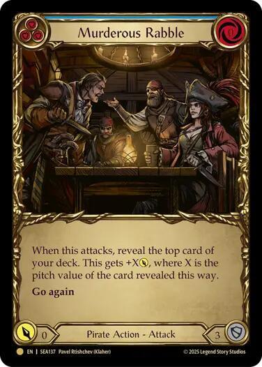Murderous Rabble (Blue) (Treasure) - SEA137 - Cold Foil