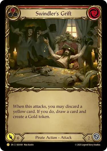 Swindler's Grift (Red) (Treasure) - SEA169 - Cold Foil