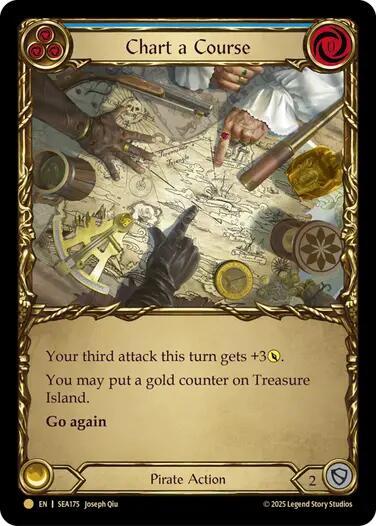 Chart a Course (Blue) (Treasure) - SEA175 - Cold Foil