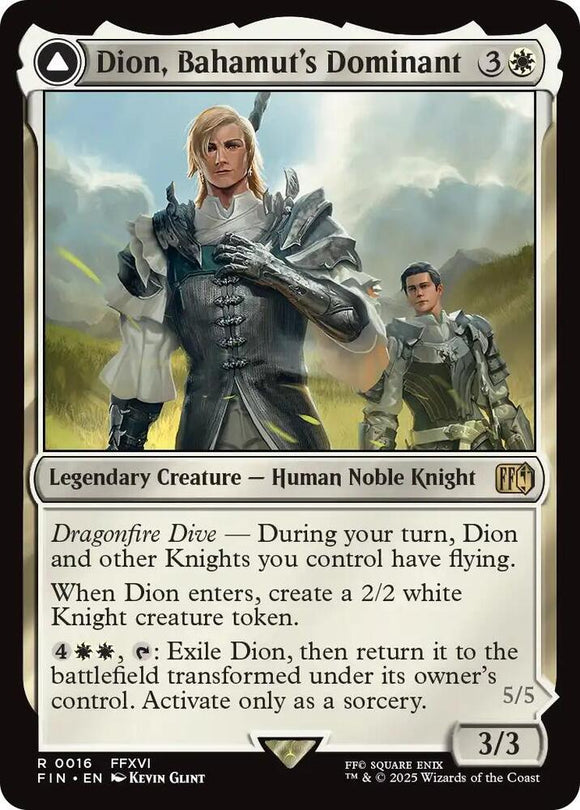 Dion, Bahamut's Dominant // Bahamut, Warden of Light (Rare) - 0016