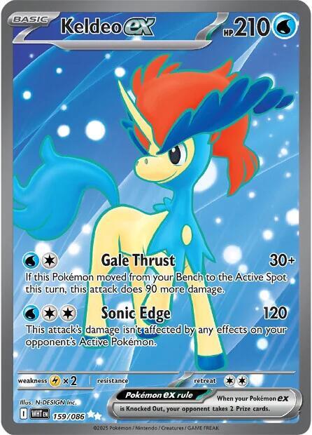 Keldeo ex (Full Art Ultra Rare) - 159/086