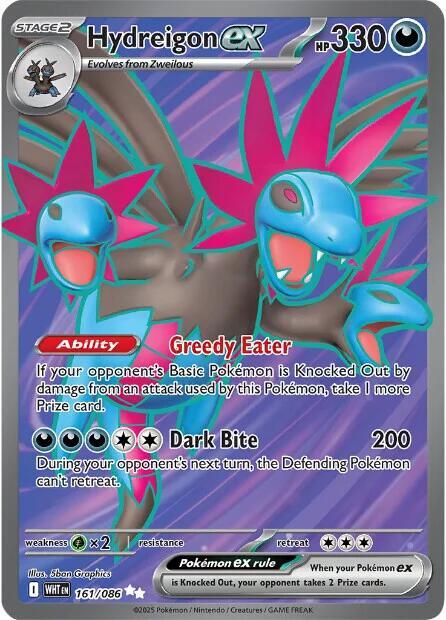 Hydreigon ex (Full Art Ultra Rare) - 161/086