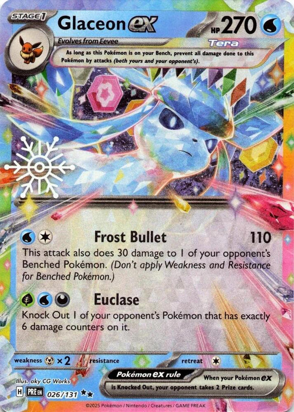 Glaceon ex (Holiday Calendar 2025) (Double Rare) - 026/131
