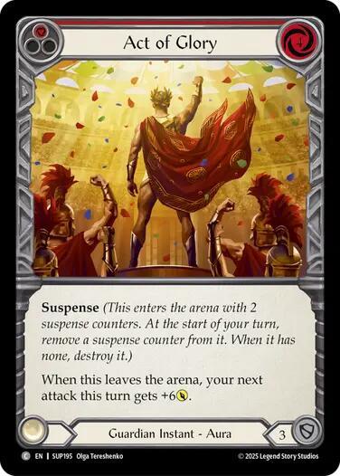 Act of Glory (Red) - SUP195 - Rainbow Foil