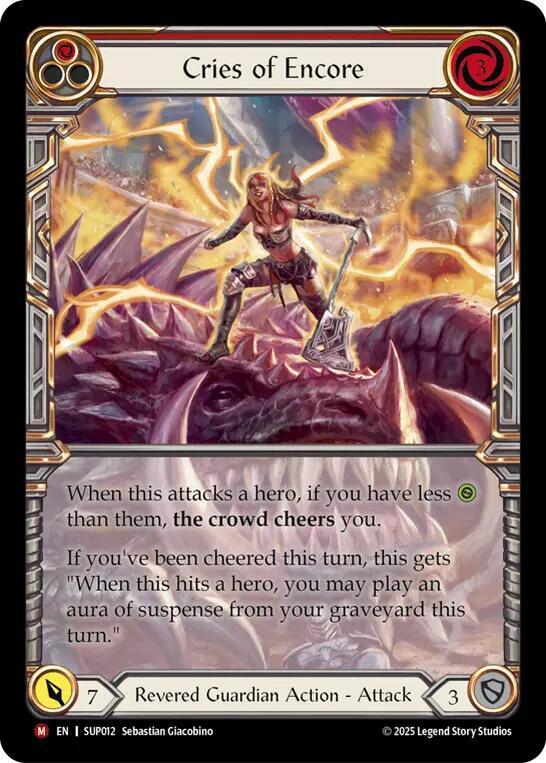 Cries of Encore (Majestic) - SUP012 - Extended Art Cold Foil