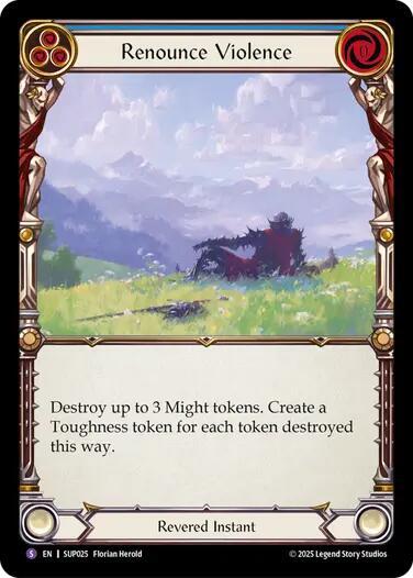 Renounce Violence (Super Rare) - SUP025 - Rainbow Foil