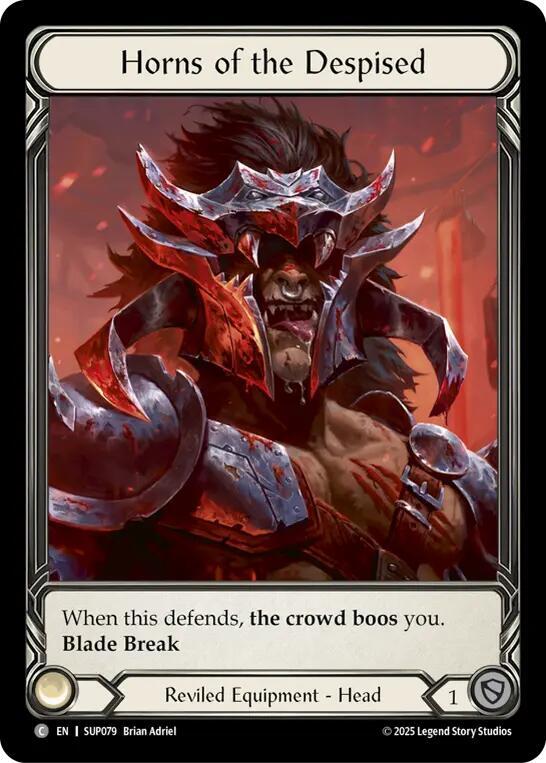 Horns of the Despised (Common) - SUP079 - Extended Art Cold Foil